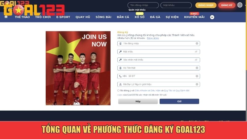 Tổng quan về phương thức đăng ký Goal123